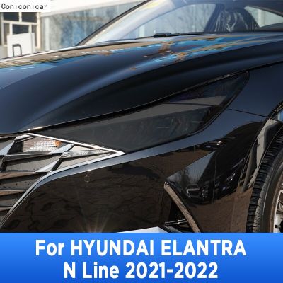 ไฟหน้ารถยนต์สำหรับ HYUNDAI ELANTRA N Line 2021-2022,อุปกรณ์เสริมสำหรับซ่อมฟิล์มปกป้อง TPU สีชุดไฟหน้ารถจักรยาน