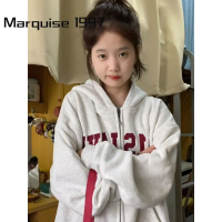 Marquise1997 เสื้อกันนหนาว เสื้อฮู้ด เสื้อกันหนาว ผญ เสื้อแจ็คเก็ตมีฮู้ดทรงหลวมใส่สบายทันสมัย WWY2390W7T 37Z230913