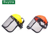 【YF】 Garden Grass Trimmer Safety Helmet Hat With Full Face Mesh Protective Mask For Logging Brush Cutter Forestry Protection