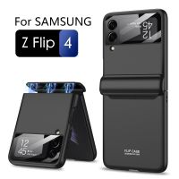 [On1ine 3C Digital} เคสสำหรับ Samsung Galaxy Z Flip 3 4 5G บานพับแม่เหล็กฝาครอบป้องกันเต็มรูปแบบกล้องกระจกกลับ Flip3 Flip4ป้องกัน