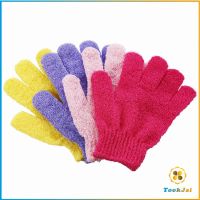 TookJai ถุงมืออาบน้ำ ถุงมือขัดผิวอาบน้ำ ขจัดเซลล์ผิวเก่า พร้อมส่ง Glove-style bath towel