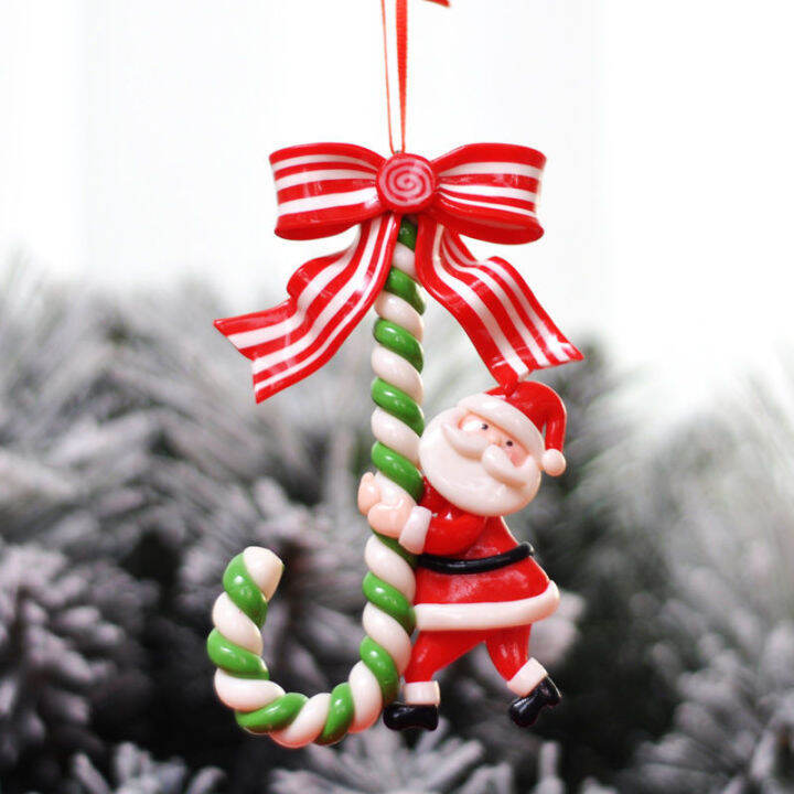 christmas-candy-cane-ornament-santa-claus-snowman-elk-christmas-tree-แขวนจี้ตกแต่งสำหรับตกแต่งบ้านปีใหม่