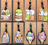 【DT】 hot  Fashion Sumikko Gurashi Suitcase Luggage Tag Cute Cartoon ID Address Holder Baggage Label Silica Gel Identify Travel Accessories