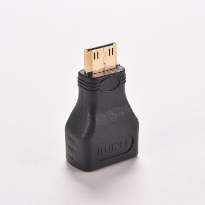 [aCHE] 1ชิ้นสำหรับ HDTV MINI HDMI Type C ตัวผู้เป็น HDMI ประเภทตัวเชื่อมอะแดปเตอร์ตัวเมีย
