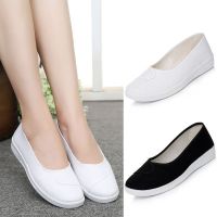 CODiy085671 Kasut Jururawat Wanita Bawah Datar 2021 Musim Semi Lama Beijing Kain S Baju Kerja Putih Lembut Bernafas/Nurse Shoes Women Flat Bottom Spring Old Cloth White Work Beauty Breathable Soft Sole