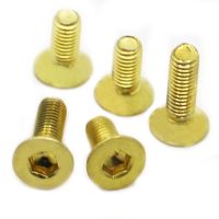 M3 M4 M5 M6 M8 Brass Hex Hexagon Socket Flat Countersunk Head Screws Bolts DIN7991 Screw Nut Drivers