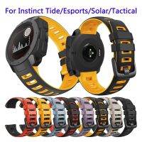 ∈ Repalcement Watch Band Two-color Bite Wrist Trap Sweatproof Wristband Compatible for Garmin InstinctTactical/Solar