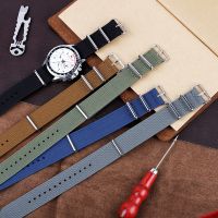 ㍿ Watch Strap 20mm 22mm Nylon Ribbed Watch Band Ballistic Fabric Watchband Accessories Suit For Military Watch Straps