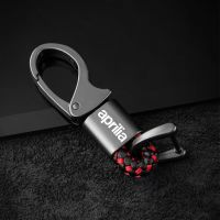 For Aprilia Rim RSV4 GPR TERRA 150 Tuono SR MAX300 Accessories Custom LOGO Motorcycle Braided Rope Keyring Metal Keychain