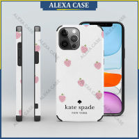 Kate Spade เคสโทรศัพท์สำหรับ iPhone 14 Pro Max / iPhone 13 Pro Max / iPhone 12 Pro Max / iPhone 11 Pro Max / XS Max / iPhone 8 Plus / iPhone 7 plus ฝาครอบเคสป้องกันหนังแกะป้องกันการตก ZXVMHJ