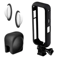 Lens Guard Kit Spare Parts for Insta360 X3 Included Lens Cap, Mounting Bracket and Lens Guard for Insta360 X3 Action Camera Parts