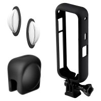 Lens Guard Kit Replacement Spare Parts Accessories for Insta360 X3 Included Lens Cap, Mounting Bracket and Lens Guard for Insta360 X3 Action Camera Parts