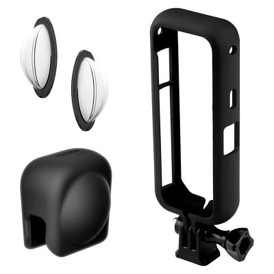 Lens Guard Kit Accessories for Insta360 X3 Included Lens Cap, Mounting Bracket and Lens Guard for Insta360 X3 Action Camera Parts