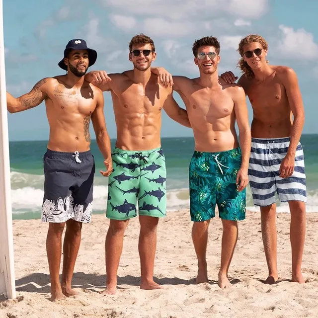 Mens Summer Beach Shorts Elastic Waist Breathable Loose Fit Tropical  Fashion Beach Pants Pool Swim Trunks - Yaxa Colombia
