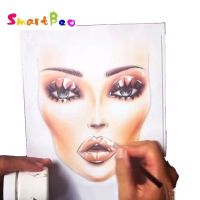 Makeup Artist Face Charts Facechart Drawing with Makeup , 30 Sheets Paper