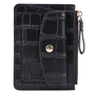 Fashion Women Simple Wallet PU Leather Multi-Slots Zipper Keychain Small Card Bag Lady Key Coin Purse Holder