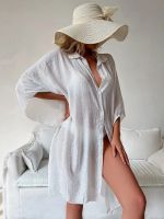 Hot sell Sexy Beach Cover Up Outing Women Clothing Shirt Dreses Boho Summer Outlets Swimwear Oversized Covers Swimsuit Blouse Beachwear