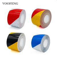 VOOFENG 5cmX10m Shining Reflective Car Sticekr Safety Warning Tape Self Adhesive Twill Printing Strip for Vehicle RS-6490 Safety Cones Tape