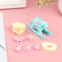 9pcsset 16 Toddler Cradle Milk bottle Pretend Toy for Dolls House