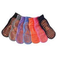 【YD】 Non-slip Floor Socks Fashion Short Silicone Dots Anti Cotton Trampoline Soccer Football