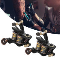 Professional Coil Tattoo Machine โลหะผสม Strong Motor Liner Shader Tattoo Machine สีดำ