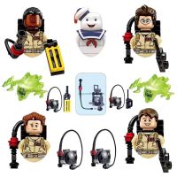 ป่าร้อน LIN431 - ✶♙₪ 7Pcs/Set Compatibl 10274 75828 75827 Movie Ghostbusters Busters Egon Spengler Blocks Figure