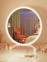 ❃☃ Desktop intelligent led cosmetic mirror with light desktop toilet fill beauty makeup girls bedroom dresser