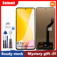 Salmatt LCD TFT ทดสอบ100% สำหรับ Xiaomi Mi 12 Lite จอแสดงผล LCD แบบสัมผัสหน้าจอกระจกกันรอยดิจิตอลอะไหล่6.55 "สำหรับ Xiaomi 12 Lite 2203129G LCD