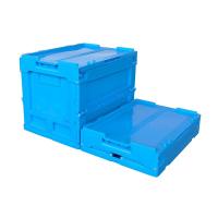 BIN กล่องลังพลาสติกพับได้มีฝา safety box-94 ลังพลาสติกพับได้ มีฝาปิด 48ลิตร กล่องลังพลาสติกพับ ที่ใส่ขยะ  Trash Can