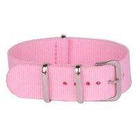 sdfdfsgs 20 mm Solid Color Pink Woven Fiber watchband 20mm Nylon Watch Bracelet Strap Wristwatch Band Buckle Cheap fabric