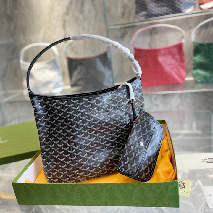 Gift Box Packaging] Original Boheme Hobo Bag Fashion Popular Shopping Bag  Outdoor Large Capacity Shoulder Bag32*33CM