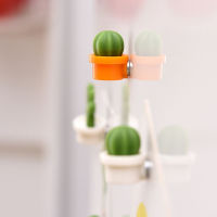 INSTORE Novelty Message Sticker Succulent Home Decoration Fridge Magnets Mini Cute Refrigerator Magnet Button CactusMulticolor