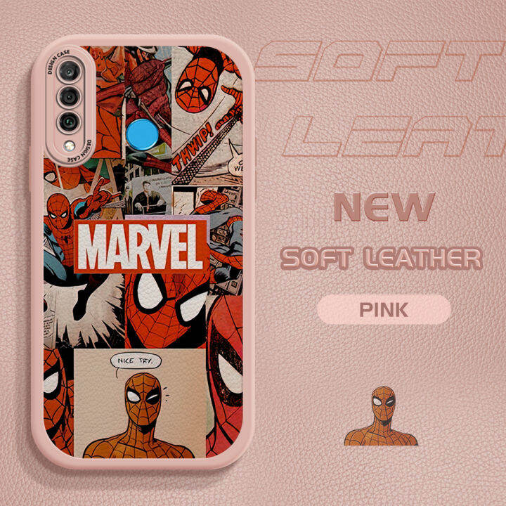 ggk-สำหรับ-huawei-nova-4e-huawei-nova-5t-huawei-nova-7-huawei-nova-7i-huawei-nova-7-se-splicing-spider-man-เคสโทรศัพท์-face-หนังฝาหลังอ่อนนุ่มเคสหนัง-pu-ซิลิโคน