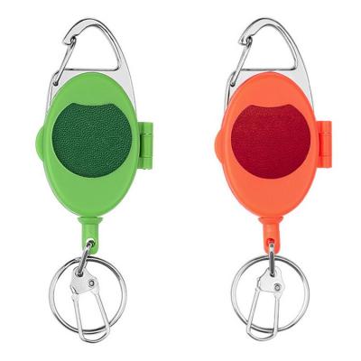 Retractable Key Ring ID Name Badge Reels with Cord Multifunctional Fishing Tackle Accessories Suitable for Fishing Mountaineering Hiking Outdoor Sports thrifty