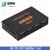 4K 2K HDMI-Compatible Splitter 1X4 1080P HDMI-Compatble Video Switch Switcher 1 In 4 Out Amplifier Adapter สำหรับ HD DVD PS3 X