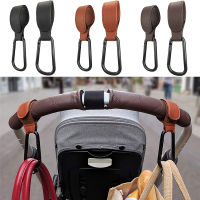 12Pcs PU หนังกระเป๋ารถเข็นเด็ก Hook Pram หมุนได้360องศาหมุนได้ Cart Organizer Pram Hook รถเข็นเด็กอุปกรณ์เสริม