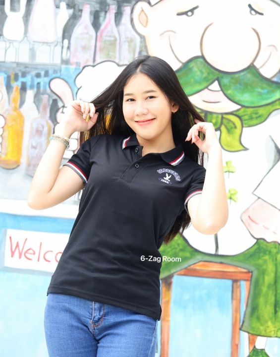 เสื้อยืดคอปกหญิง-cc-oo-ผ้าจูติ-6-สี-polo-women-s-m-l-xl-polo-03-women