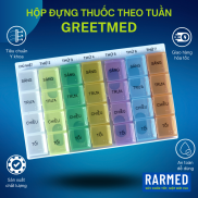 Hộp đựng thuốc tuần chia thuốc Sáng Trưa Chiều Tối Greetmed - Nhiều màu sắc