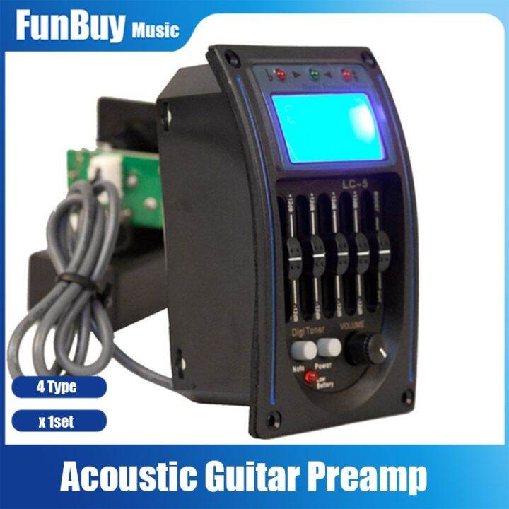 lc-5-5-bands-acoustic-guitar-pickup-eq-preamp-lcd-tuner-piezo-pickup-equalizer-system