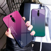 Xiaomi MI 9ครั้งกรณี Xiaomi9T กระจกฮาร์ดกรณีสีไล่โทนสีกันกระแทกโทรศัพท์ปกหลังปลอก