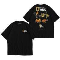 เสื้อยืด rollingstout-Nat Geo Wild วงเล็ก pecel Lele Musik Metal ROCK