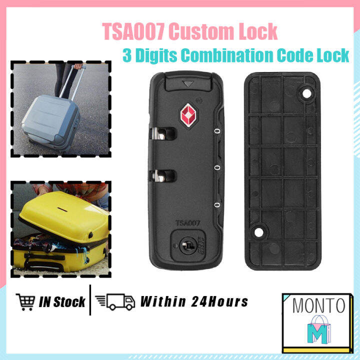 TSA007 Customs Password Lock 3 Digits Combination Code Lock Suitcase
