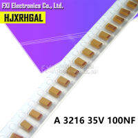 20ชิ้น A 3216 0.1ยูเอฟ100nF 35โวลต์104โวลต์ SMD ความยาวคลื่นตัวเก็บประจุใหม่ความคิดริเริ่ม