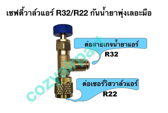 เซฟตี้วาล์วแอร์-r32-r22-เซฟตี้วาล์วแอร์-วาล์วกันน้ำยาฟู่-วาล์วกันน้ำยาพุ่งเลอะมือ