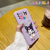 Jjlingji เคสสำหรับ Infinix เคส X680 9 Play เคสลายการ์ตูน Kuromi บางสวยงามดีไซน์ใหม่เคสโทรศัพท์ป้องกันขอบสี่เหลี่ยมเคสนิ่มเคสปลอกซิลิโคนกันกระแทก