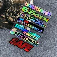 Laser Rainbow Motorcycle Body Side Strip Moto Bike Helmet Sticker Wheel Fender Decal for Suzuki Kawasaki Yamaha Honda Ducati KTM Decals  Emblems