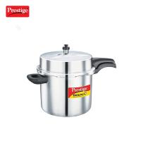 Prestige Deluxe Alpha Stainless Steel Pressure Cooker, 10 Litres