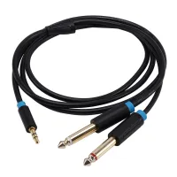 Vention 10X Jack 3.5mm to 6.35 Adapter Audio Cable for Mixer Amplifier Speaker Gold Plated Splitter Audio Cable