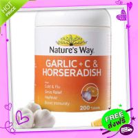 Free and Fast Delivery Nature’s Way  200 tablets mixed with garlic. Health and skin care. EXP.10/2024