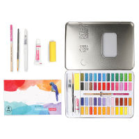 New Hot Watercolor Set Vibrant Colors Watercolor Paper Brush Palette for Kids Adults Painting Coloring